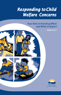 Thumbnail of the booklet cover showing four images in a circular frame: a house, a family, a child reading, and a teen on a skateboard. 