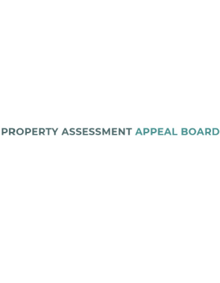 Logo is "PROPERTY ASSESSMENT" in dark grey and "APPEAL BOARD" in teal.
