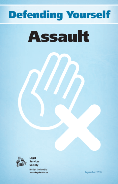 Thumbnail of the cover, with the title, an illustration of a raised hand with an X over it, and the Legal Aid BC logo.