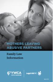 Thumbnail of the cover with a photo of a woman and young boy, and the YWCA and Legal Aid BC logos.