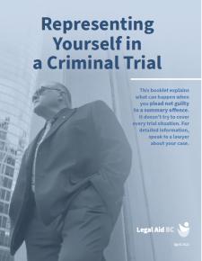 Thumbnail of the cover, with a photo of a man in sunglasses wearing a suit with his hands in the pockets, looking to the left. The Legal Aid BC logo is at the bottom.