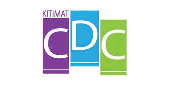 The logo consists of three vertical rectangles. The first rectangle is purple with the letter "C" in white, the second rectangle is blue with the letter "D" in white, and the third rectangle is green with the letter "C" in white. Above the purple rectangle, the word "KITIMAT" is written in purple capital letters.